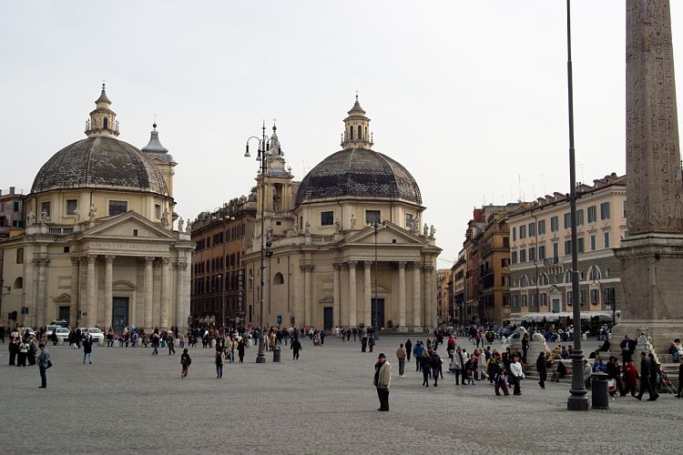 Piazza del Popolo (Rom - 14. Mrz)