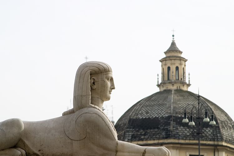 Piazza del Popolo (Rom - 14. Mrz)
