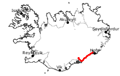 GPS-Track Jkulsrln und Skaftafell Nationalpark