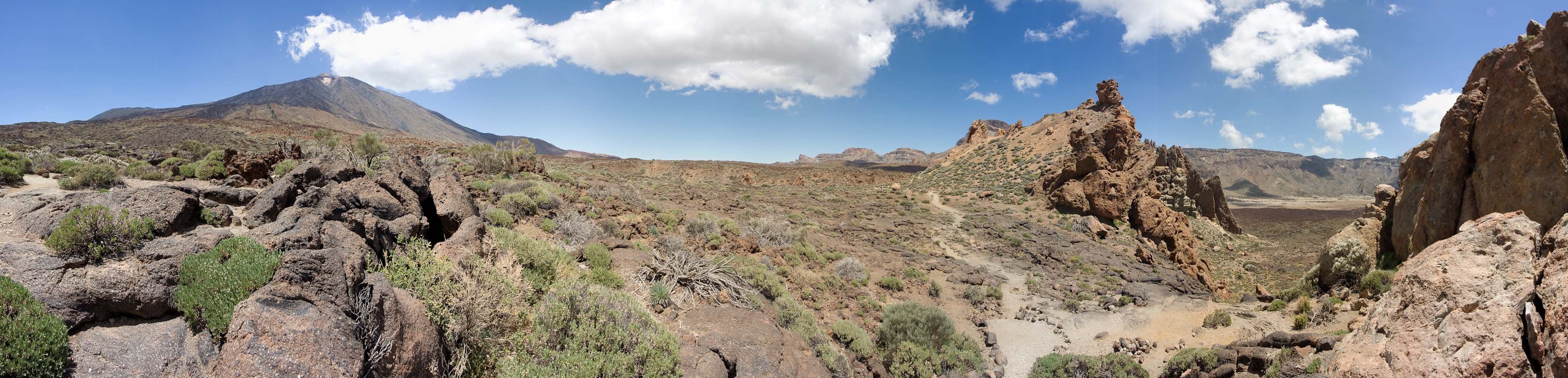Panorama >> Teide und Roques