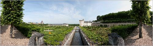 Panorama Garten Schloss Villandry