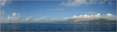 Panorama Blick auf die Bucht und das Gebirge im Norden Panorama Blick auf die Bucht und das Gebirge im Norden