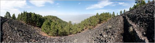 Panorama Aufstieg zum Pico Birigoyo