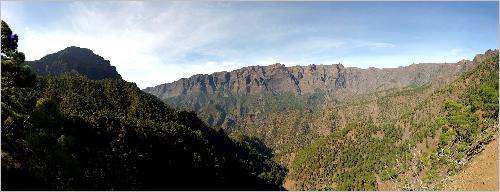 Panorama Cumbrecita Richtung Caldera Panorama Cumbrecita Richtung Caldera